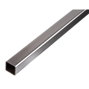 Stahl Vierkantrohr, 25x25x2000 mm, kalt gewalzt, für vielseitige Anwendungen.