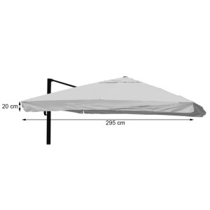 MCW Ersatzbezug Terracotta für Sonnenschirm A96 3x3m mit Flap, Detailansicht