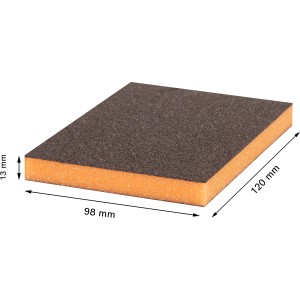 Bosch Expert Schleifschwamm S473, 98x120x13mm, Medium. Schleifmittel für Handarbeiten.