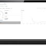 Laptop zeigt die BlueLevel R Füllstandsanzeige für Garantia Erdtanks per App.