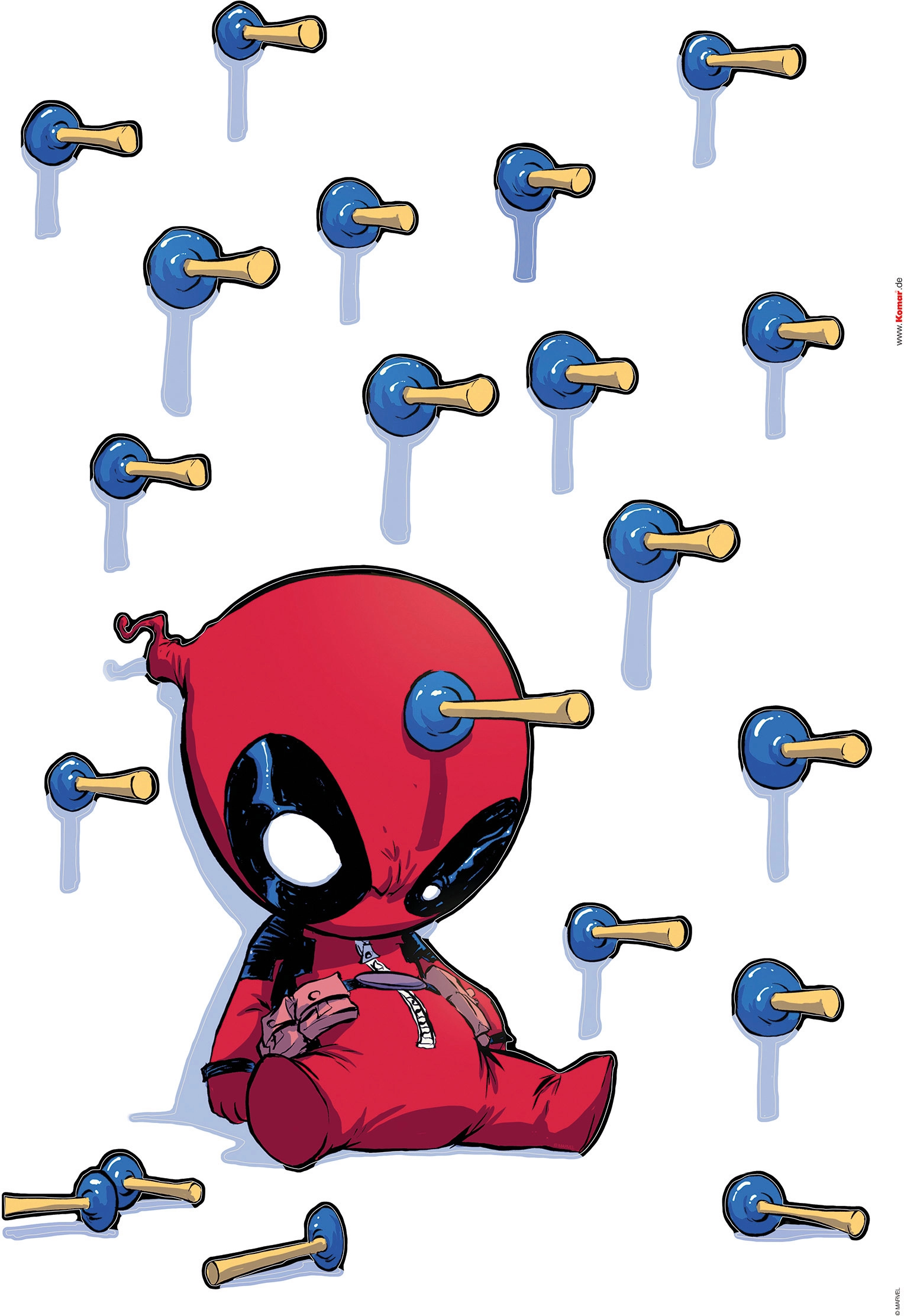 Komar Deko-Sticker Deadpool Shootout 50 x 70 cm kaufen bei OBI