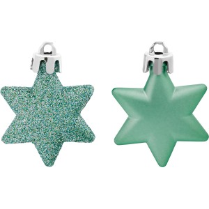 Baumschmuck-Set Sterne 12-teilig Mintgrün
