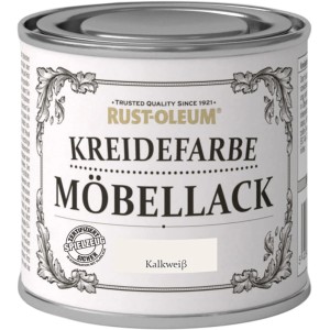 Dose Rust-Oleum Kreidefarbe Möbellack Kalkweiß Matt, Nahaufnahme.