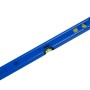 Blaue LUX Alu-Wasserwaage, 60 cm, mit horizontaler und vertikaler Libelle für präzises Messen.