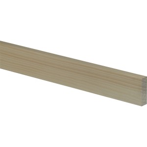Fichte Flachleiste, 13x40x1000mm, astrein, ideal für Bastelarbeiten.
