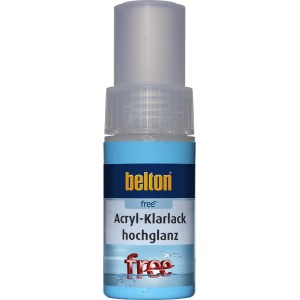 Belton Free AQUAcolours Klarlack Lackstift, transparent, hochglänzend, 9ml.