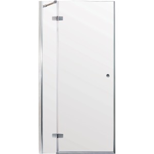 Sanotechnik Drehtür Symphony, 115 cm, Klarglas, Anschlag links. Duschtür für Bad.