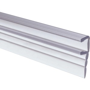Schulte Dichtprofil vertikal, transparent, für Duschkabinen der Serie Kristall/Trend, Glasstärke 6 mm.