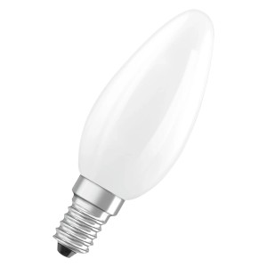 Osram E14 LED-Kerze, 3,4W, matt, 2er-Pack. Energiesparendes Leuchtmittel für stimmungsvolle Beleuchtung.