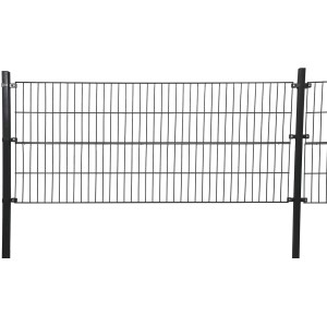 Home Deluxe Doppelstabmattenzaun 1,6 m x 40 m Anthrazit