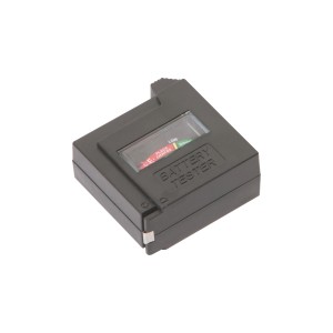 Batterie-Tester für AA, AAA, C, D und 9V-Block Batterien mit dreistufiger Anzeige.