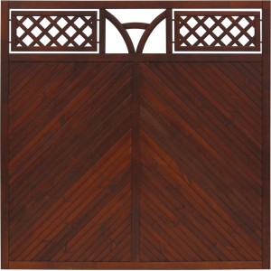 Sichtschutzzaun Toulon 180 cm x 180 cm Braun