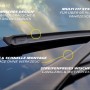 Michelin Scheibenwischer Multi Fit 50, 500 mm, montiert am Auto.