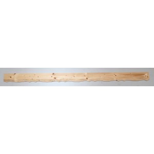 Unbehandeltes Dieda Balkonbrett aus Fichte, 1,8x15x250cm, mit schlichter, gerader Optik.