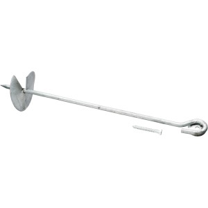 SwingKing Grundanker 2er Set mit Schraube, 50 cm, feuerverzinkt, für Gartenspielgeräte.