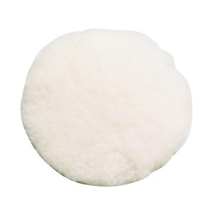 LUX Haftpolierhaube, 150 mm, aus weichem Lammfell für schonendes Polieren mit dem Winkelschleifer.