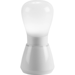 Weißes LED Touch-Nachtlicht, auch als Taschenlampe nutzbar.