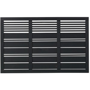 Plus Holz Vorgartenzaun Silence Nadelholz Schwarz 176 cm x 110 cm