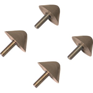 Fußkappen für Dowerin Gartenmöbel-Set, 28x31mm, braun, 4 Stück