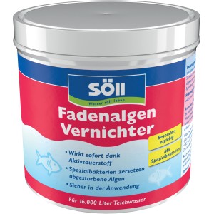 Söll Fadenalgen Vernichter, 500g Dose zur Algenbekämpfung im Gartenteich.
