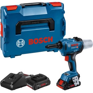 Bosch Professional Akku-Nietpistole GRG 18 V-16 C mit L-Boxx, Akku und Ladegerät.
