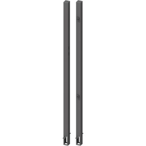 Zaun Zubehör Torpfosten-Set Universal Anthrazit