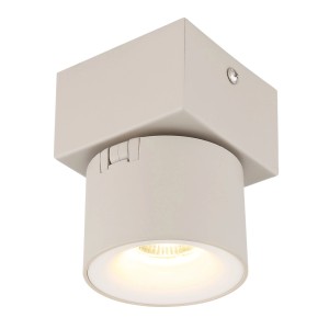 Globo LED-Strahler Rae Metall Sandfarben matt 13 cm x 7,2 cm x 9,5 cm