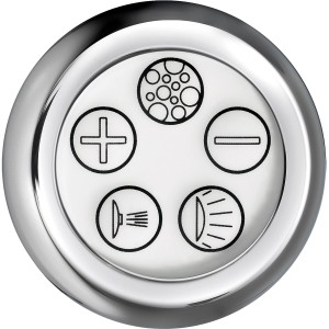 Nahaufnahme der Bedienelemente des Ottofond Whirlpool Jamaica Exklusiv.