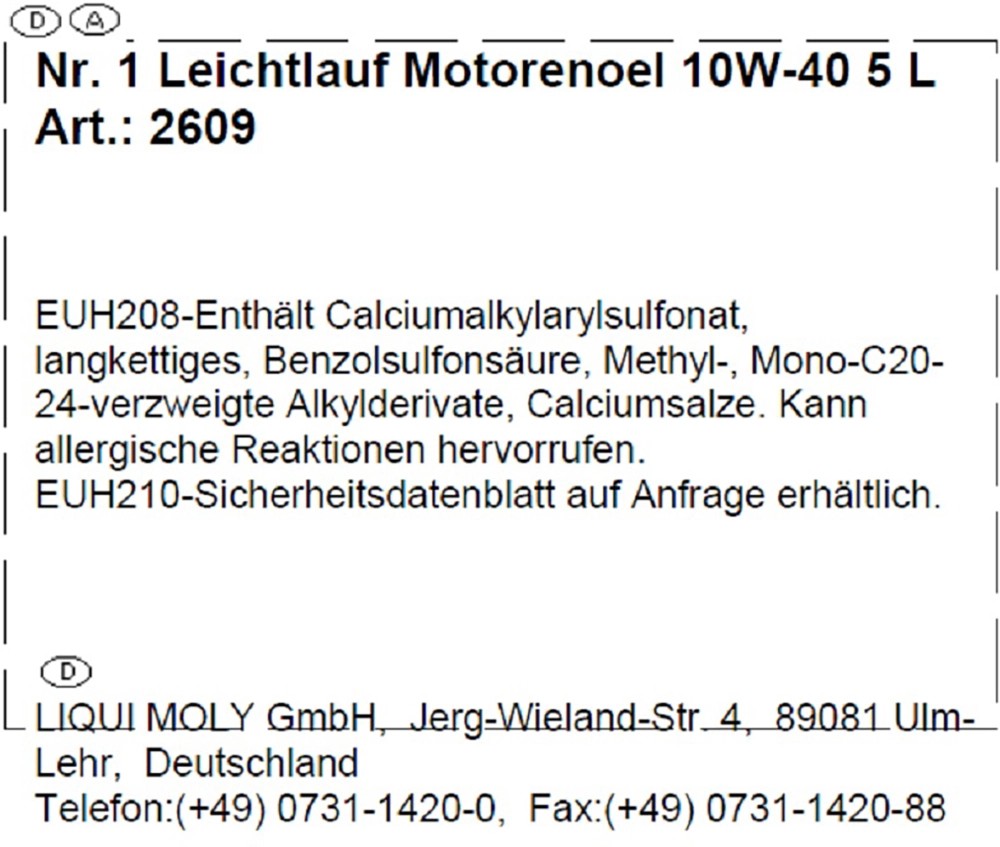 Liqui Moly Nr. 1 Leichtlaufmotoröl 10W40 5 l kaufen bei OBI