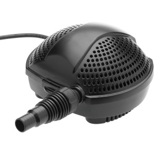 Schwarze PondoMax Eco 1500 Filter- und Bachlaufpumpe für Teiche.
