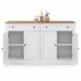 okwish Sideboard mit 4 Türen 2 Schubladen Esszimmer 150x40x86cm Natur_9