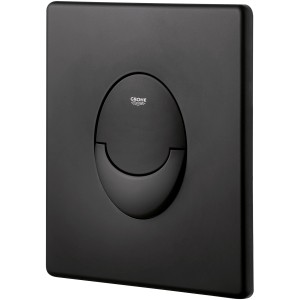 Grohe QuickFix Start Abdeckplatte in Schwarz für WC-Spülung mit 2-Mengen- und Start-Stopp-Funktion.