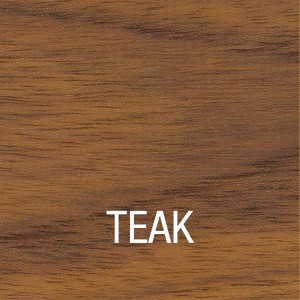 Farbmuster: Bondex Teak-Öl für Holz im Außenbereich, Farbton Teak.