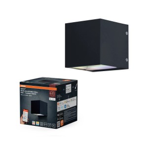 Osram Außenwandleuchte SMART Mat Beam Schwarz 10 cm x 10,5 cm x 10 cm RGB+TW