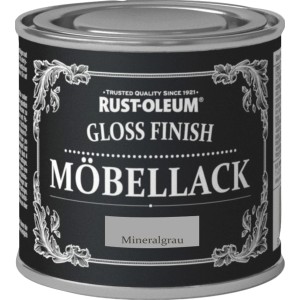 Dose Rust-Oleum Kreidefarbe Möbellack Gloss Finish Mineralgrau hochglänzend