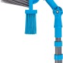 OBI Dachrinnenbesen 2-in-1 mit blauem Bürstenkopf und Teleskopstiel.
