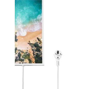 Könighaus Infrarotheizung mit Traumstrand-Motiv, 60x120 cm, elektrische Heizung.