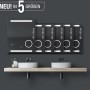 DSK Design LED-Lichtspiegel Silver Conde in 5 Größen, 100x60 cm.