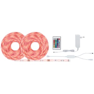 Paulmann SimpLED RGBW LED-Streifen Komplettset mit Fernbedienung und Netzteil, 1 m.
