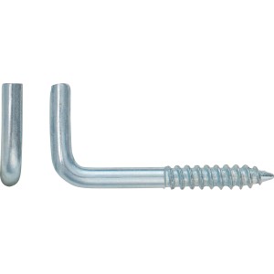 Vitragenhaken, verzinkt, 2,8 x 30 mm, 20er-Set für Gardinenstangen