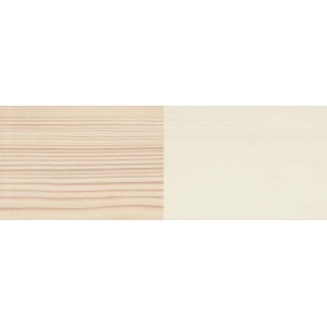 Holz behandelt mit Osmo Dekorwachs Intensiv Seide, ein Holz-Wachs für den Innenbereich.