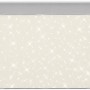 Silberne LED-Deckenleuchte Flame Star Ø 28,7 cm mit Sternendekor für Wohnräume.