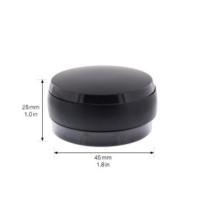 Schwarzer Wagner Bodentürstopper Black Deluxe zum Kleben, Ø 45 mm.