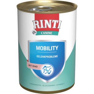 Rinti Canine Mobility Hundenassfutter, 400g Dose für Hunde mit Gelenkproblemen.