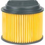 Einhell Faltenfilter mit Deckel, gelber Filter für Staubsauger.