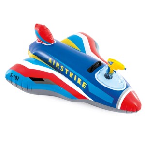 Intex Flugzeug Aufblasbar mit Wasserpistole Jet Fighter Ride-On Farbauswahl