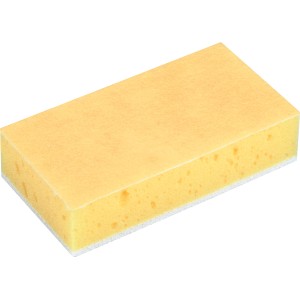 Gelber Kachelschwamm für Fliesen und Kacheln im Bad und Küche.