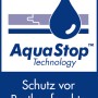 AquaStop Logo der Selitbloc® Trittschalldämmung zum Schutz vor Restbaufeuchte.