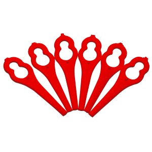 LUX Ersatzmesser für Rasentrimmer, rot, passend für Bosch ART 26 LI und weitere Modelle.