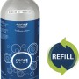 Grohe CO2 Flasche 2kg Nachfüllset für Blue Wassersysteme. Silberne Flasche mit blauem Etikett.